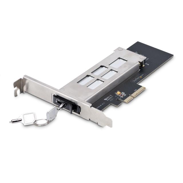 StarTech.com - Tarjeta PCIe x4 a SSD NVMe M.2 - Rack Móvil Backplane con Bandeja Removible Hot Swap Intercambiable en Caliente -