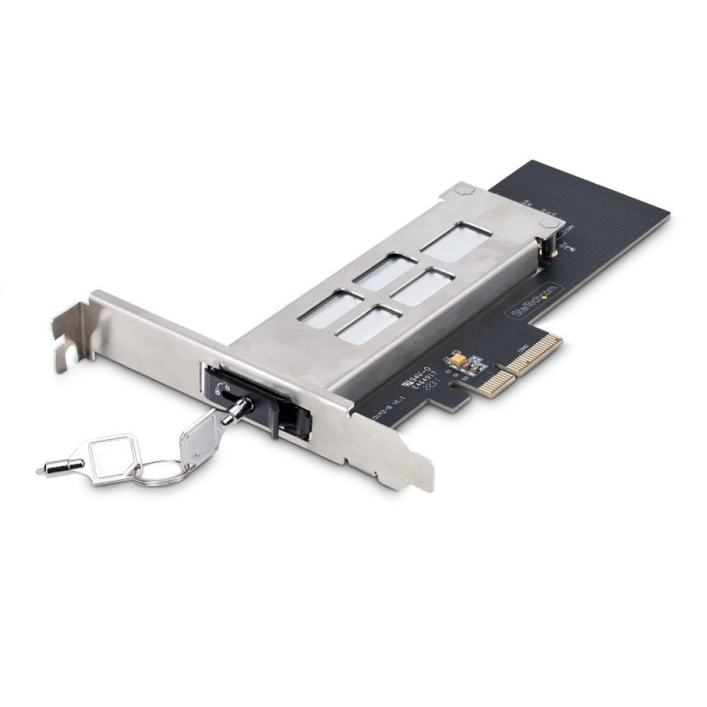 StarTech.com - Tarjeta PCIe x4 a SSD NVMe M.2 - Rack Móvil Backplane con Bandeja Removible Hot Swap Intercambiable en Caliente -