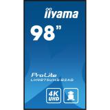 iiyama - LH9875UHS-B2AG pantalla de señalización Pantalla plana para señalización digital 2,48 m (97.5") LED Wifi 500 cd / m² 4K