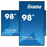 iiyama - LH9875UHS-B2AG pantalla de señalización Pantalla plana para señalización digital 2,48 m (97.5") LED Wifi 500 cd / m² 4K