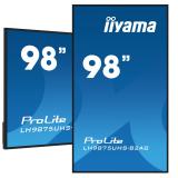 iiyama - LH9875UHS-B2AG pantalla de señalización Pantalla plana para señalización digital 2,48 m (97.5") LED Wifi 500 cd / m² 4K