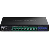Trendnet - TPE-7124SBF switch Gestionado 10G Ethernet (100/1000/10000) Energía sobre Ethernet (PoE) Negro