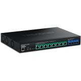 Trendnet - TPE-7124SBF switch Gestionado 10G Ethernet (100/1000/10000) Energía sobre Ethernet (PoE) Negro