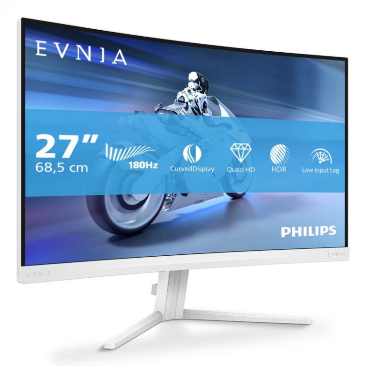 Philips - Evnia 5000 27M2C5501/00 pantalla para PC 68,6 cm (27") 2560 x 1440 Pixeles Quad HD LCD Blanco