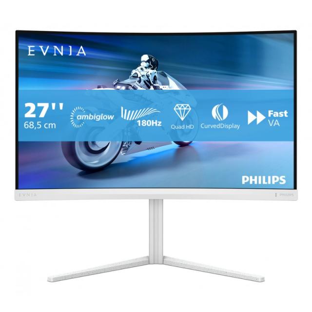 Philips - Evnia 5000 27M2C5501/00 pantalla para PC 68,6 cm (27") 2560 x 1440 Pixeles Quad HD LCD Blanco