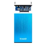 TooQ - TQE-2527BL caja para disco duro externo Caja de disco duro (HDD) Negro, Azul 2.5"