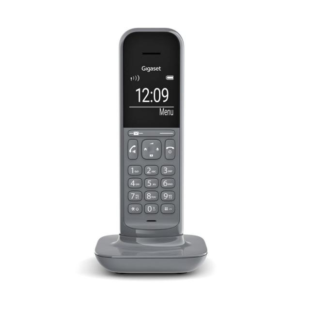 Gigaset - CL390 Teléfono DECT/analógico Identificador de llamadas Gris