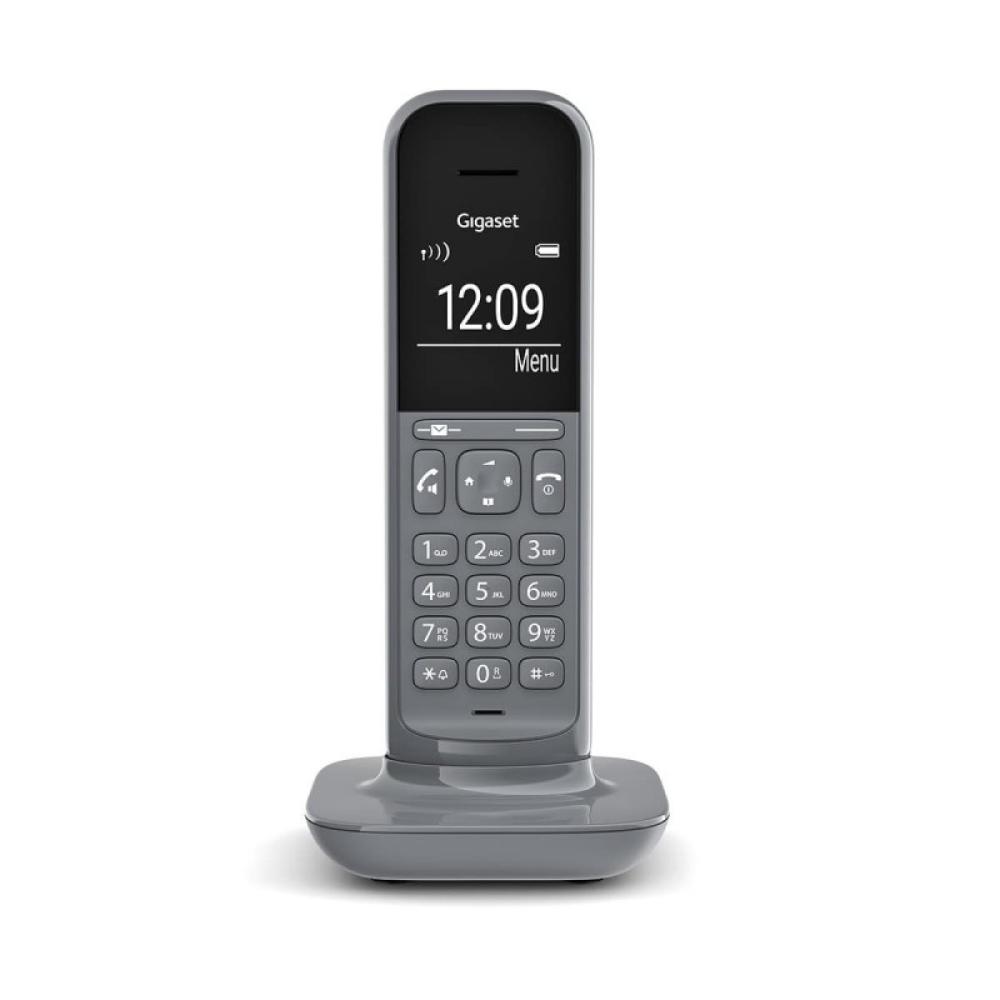 Gigaset - CL390 Teléfono DECT/analógico Identificador de llamadas Gris