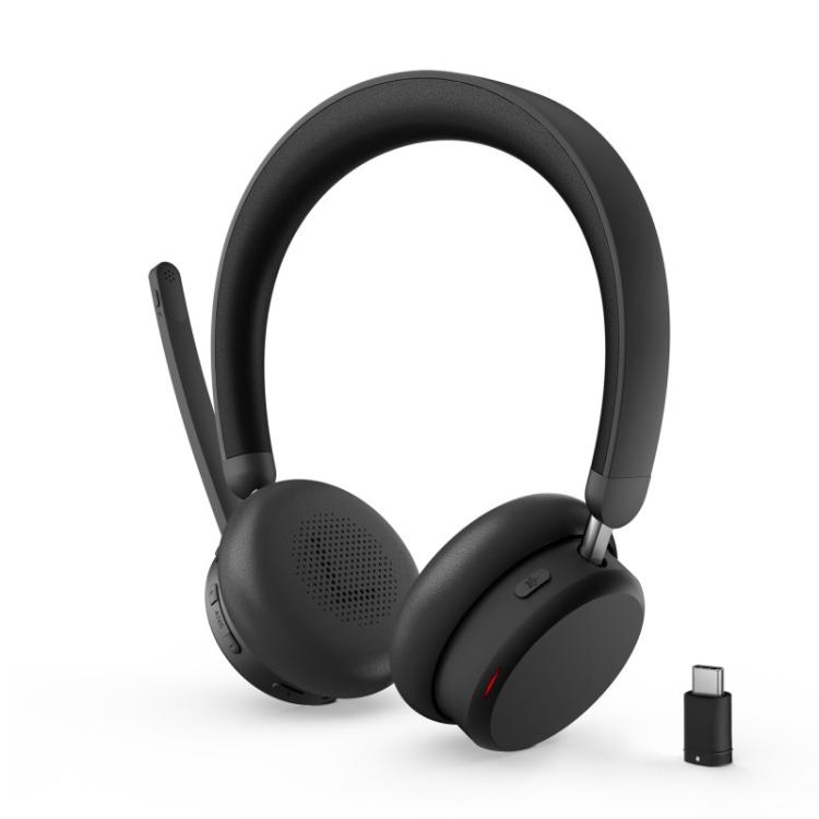 Lenovo - 6550 Auriculares Inalámbrico Diadema Oficina/Centro de llamadas USB Tipo C Bluetooth Negro