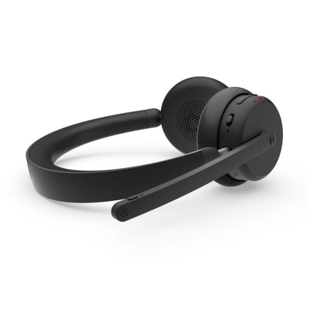 Lenovo - 6550 Auriculares Inalámbrico Diadema Oficina/Centro de llamadas USB Tipo C Bluetooth Negro