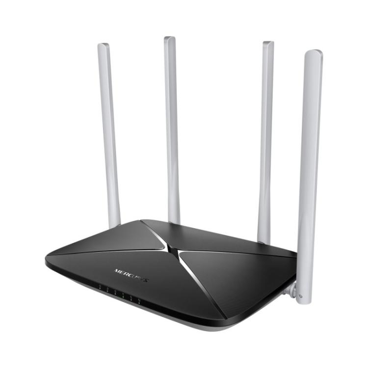 Mercusys - MB135-4G router inalámbrico Ethernet rápido Doble banda (2,4 GHz / 5 GHz) Negro