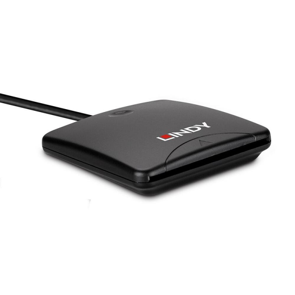 Lindy - 43407 lector de tarjeta magnética USB Negro