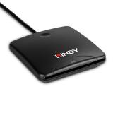Lindy - 43407 lector de tarjeta magnética USB Negro