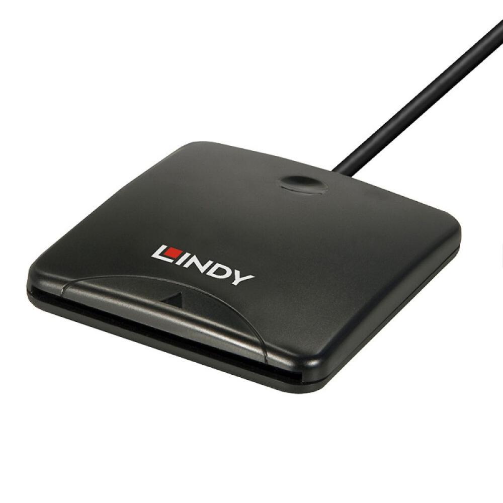 Lindy - 43407 lector de tarjeta magnética USB Negro