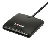 Lindy - 43407 lector de tarjeta magnética USB Negro