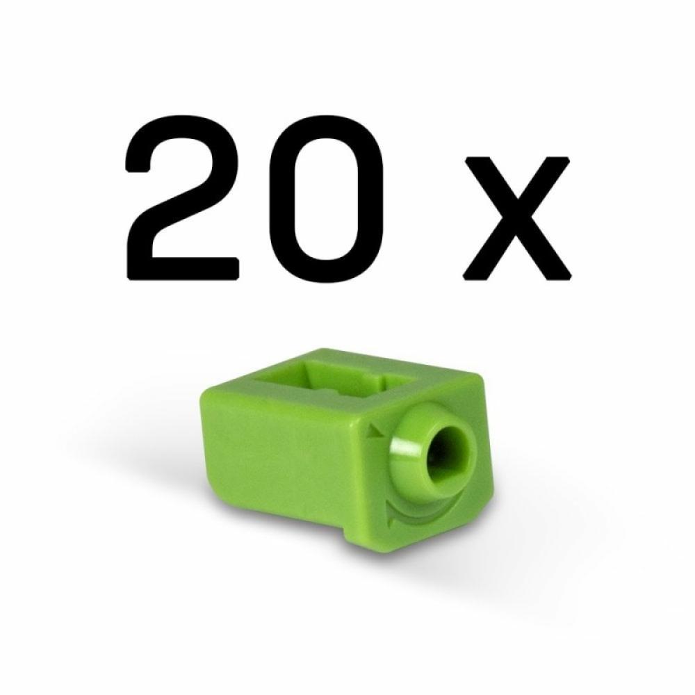 Lindy - 47913 bloqueador de puerto SFP Verde Acrilonitrilo butadieno estireno (ABS) 20 pieza(s)