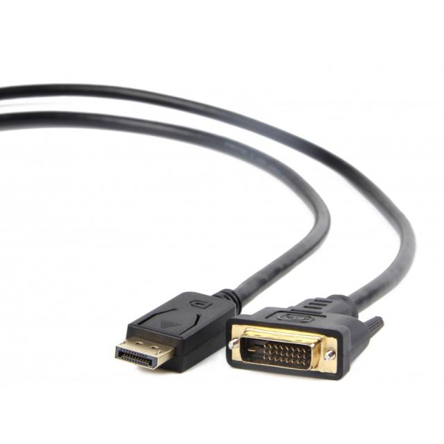 Gembird - CC-DPM-DVIM-6 adaptador de cable de vídeo 1,8 m DisplayPort DVI Negro