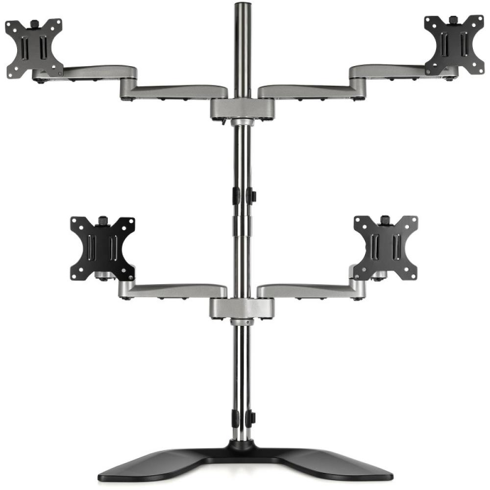StarTech.com - Base Soporte de Escritorio para 4 Monitores - Articulado - En Acero y Aluminio