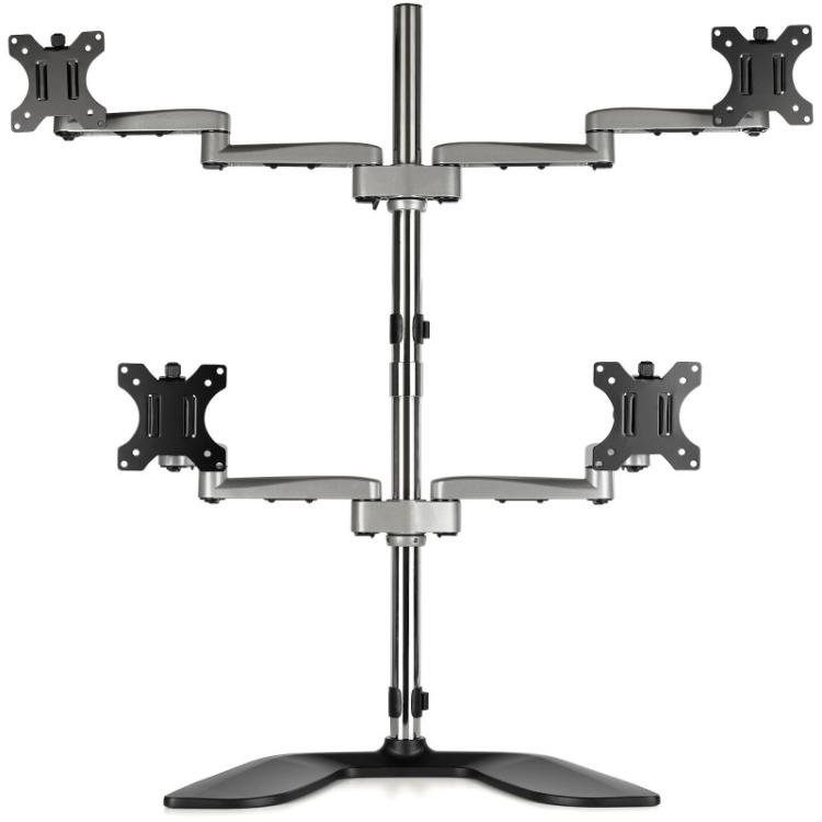 StarTech.com - Base Soporte de Escritorio para 4 Monitores - Articulado - En Acero y Aluminio