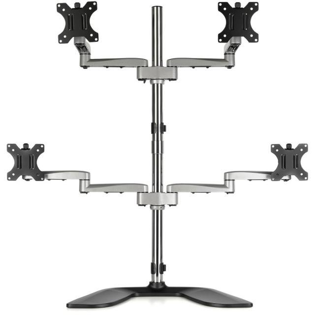 StarTech.com - Base Soporte de Escritorio para 4 Monitores - Articulado - En Acero y Aluminio