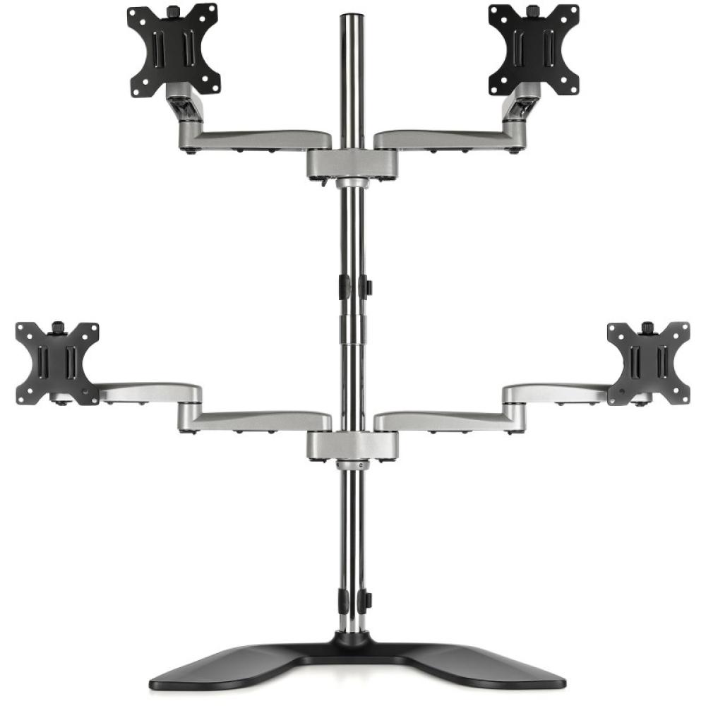 StarTech.com - Base Soporte de Escritorio para 4 Monitores - Articulado - En Acero y Aluminio