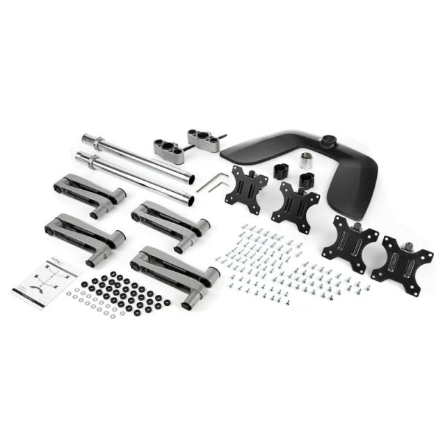 StarTech.com - Base Soporte de Escritorio para 4 Monitores - Articulado - En Acero y Aluminio