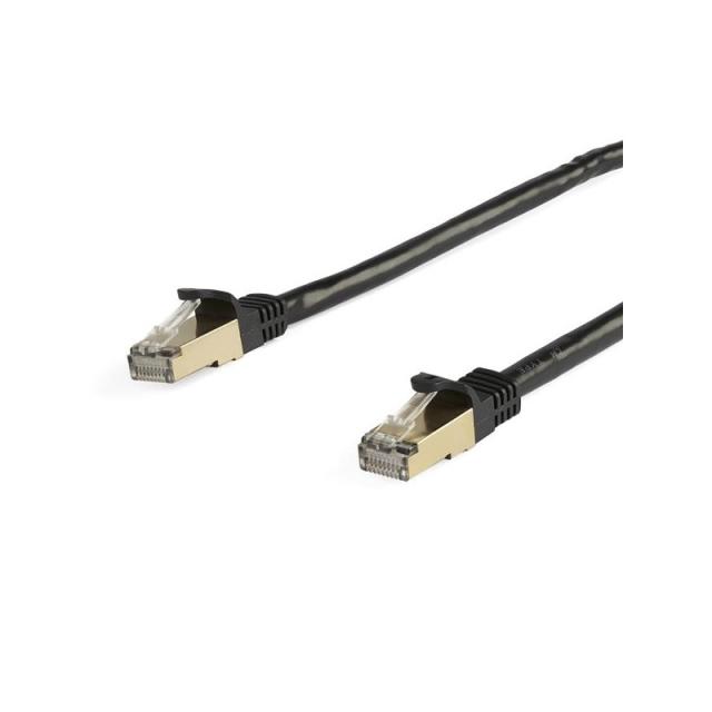 StarTech.com - Cable de 5m de Red Ethernet CAT6a Negro RJ45 STP