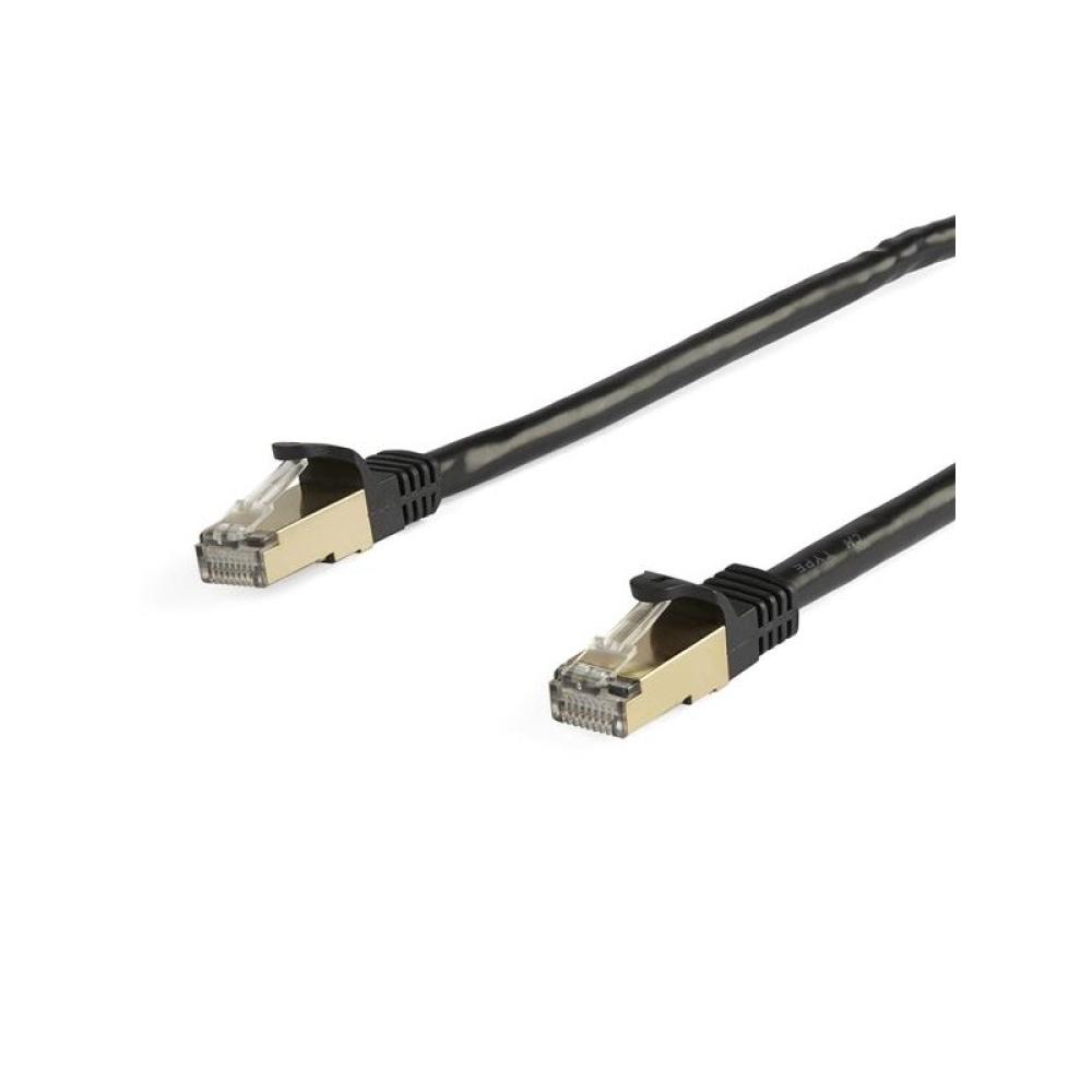 StarTech.com - Cable de 5m de Red Ethernet CAT6a Negro RJ45 STP