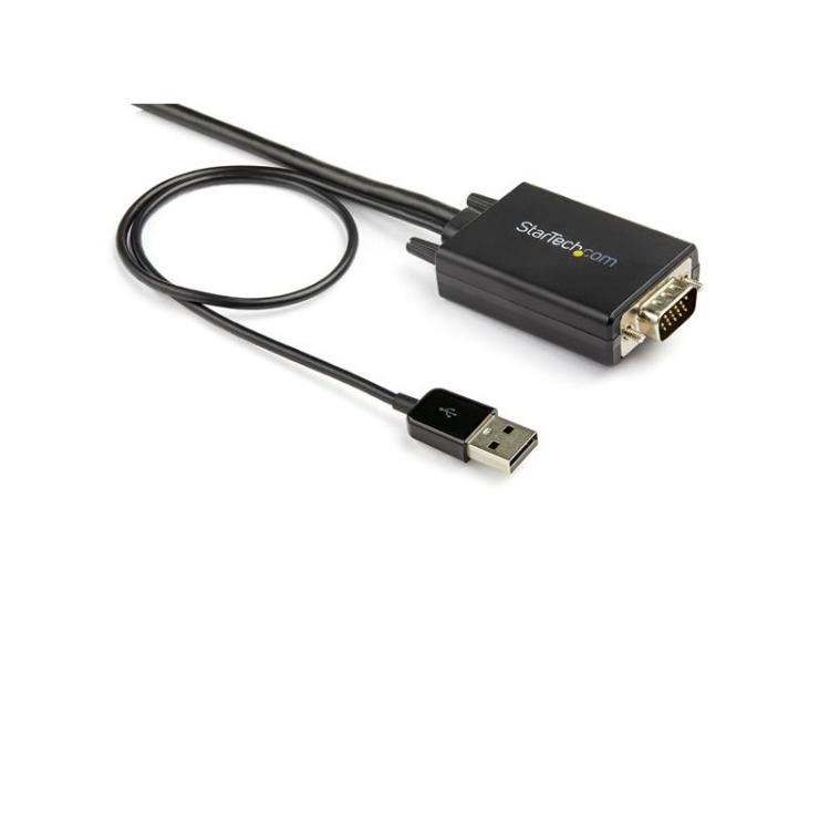 StarTech.com - Cable de 2m Adaptador VGA a HDMI - Alimentado por USB - 1080p