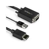 StarTech.com - Cable de 2m Adaptador VGA a HDMI - Alimentado por USB - 1080p