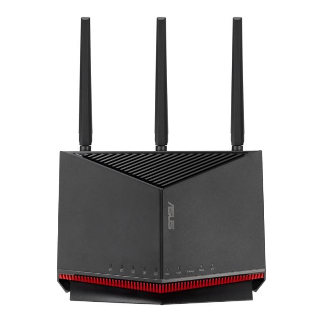 ASUS - RT-BE86U router inalámbrico 10 Gigabit Ethernet Doble banda (2,4 GHz / 5 GHz) Negro