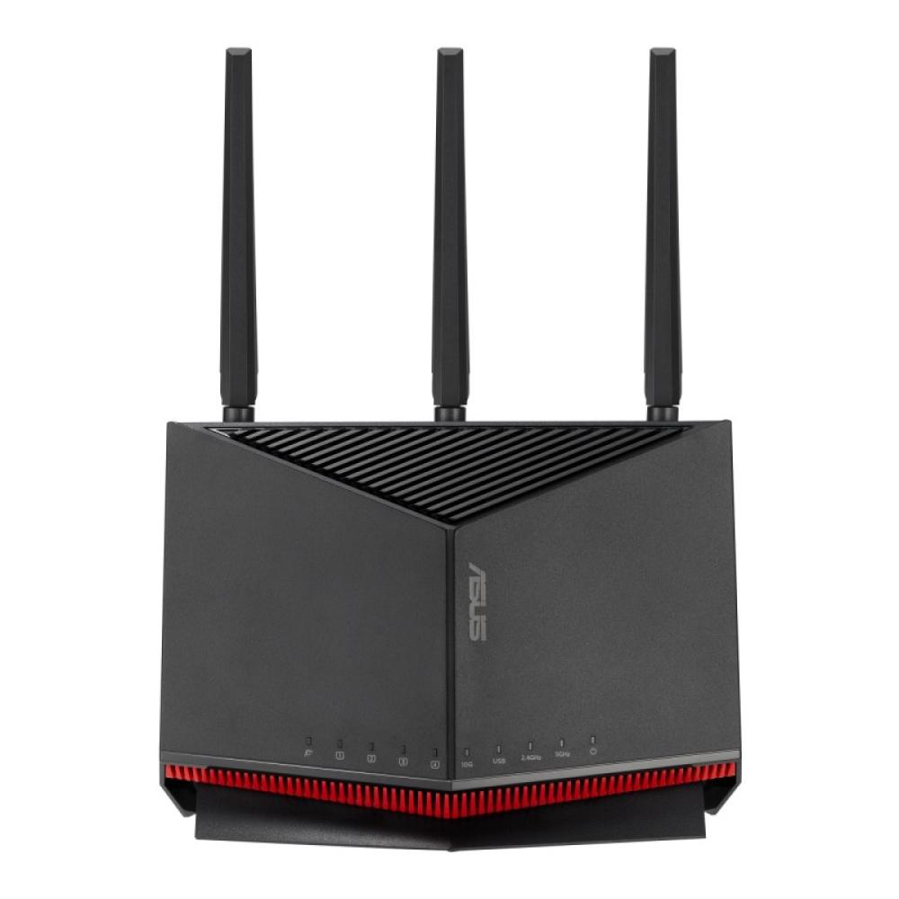 ASUS - RT-BE86U router inalámbrico 10 Gigabit Ethernet Doble banda (2,4 GHz / 5 GHz) Negro