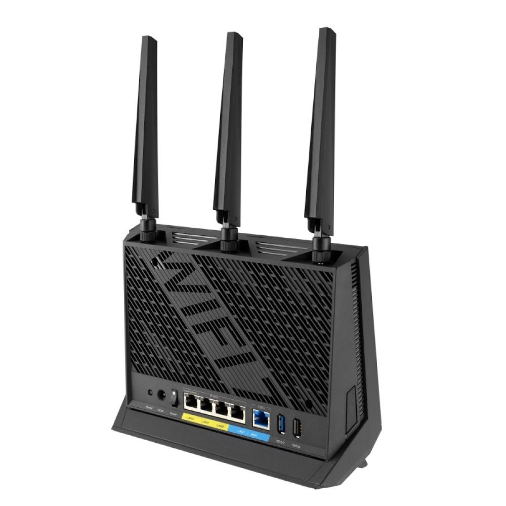 ASUS - RT-BE86U router inalámbrico 10 Gigabit Ethernet Doble banda (2,4 GHz / 5 GHz) Negro