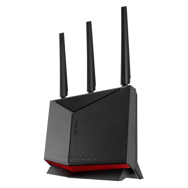 ASUS - RT-BE86U router inalámbrico 10 Gigabit Ethernet Doble banda (2,4 GHz / 5 GHz) Negro