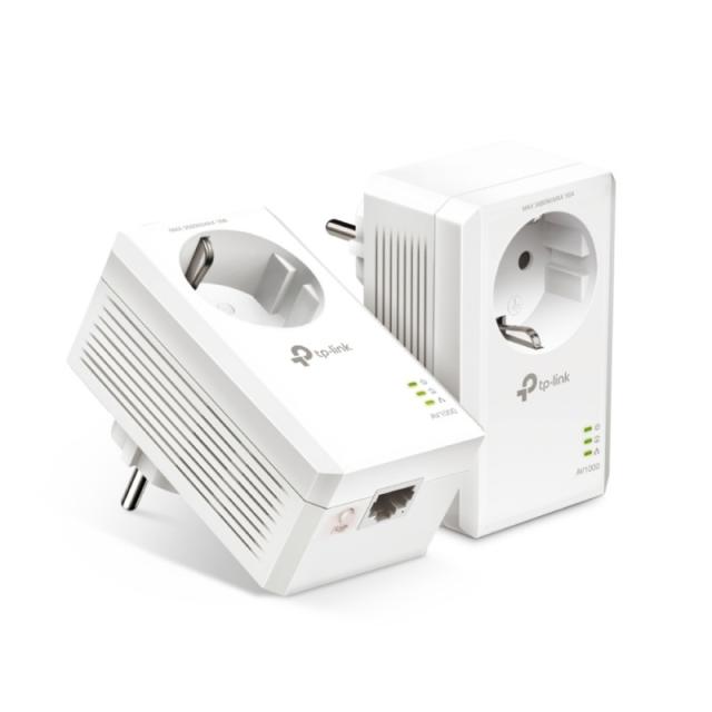 TP-Link - TL-PA7017P KIT adaptador de red PowerLine 1000 Mbit/s Ethernet Blanco 2 pieza(s)