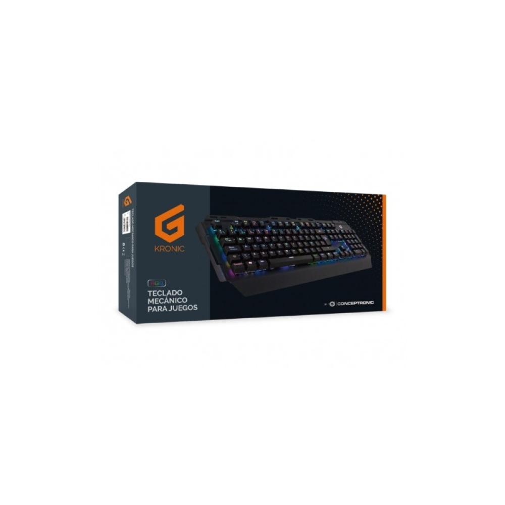 Conceptronic - KRONIC teclado Juego USB QWERTY Español Negro