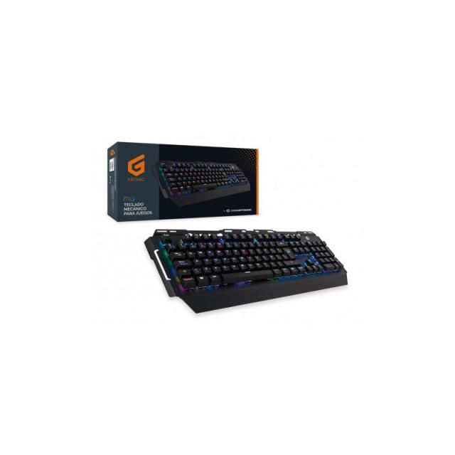 Conceptronic - KRONIC teclado Juego USB QWERTY Español Negro