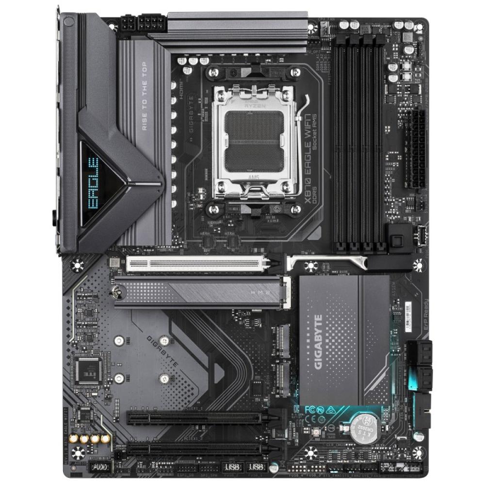 GIGABYTE - X870 EAGLE WIFI7 Placa Base - Compatible con CPUs AMD Ryzen 9000, 14+2+2 fases VRM, hasta 8000MHz DDR5 (OC), 1xPCIe 5