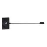 V7 - USB-C macho a 2 x USB A hembra, 2 x USB-C concentrador hembra USB 3.2 Gen1 5 Gbps negro