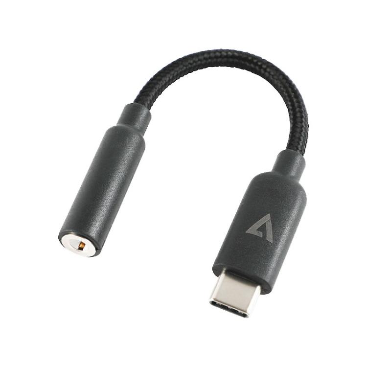 V7 - Adaptador de conector de audio USB-C a 3.5 mm