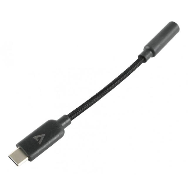 V7 - Adaptador de conector de audio USB-C a 3.5 mm