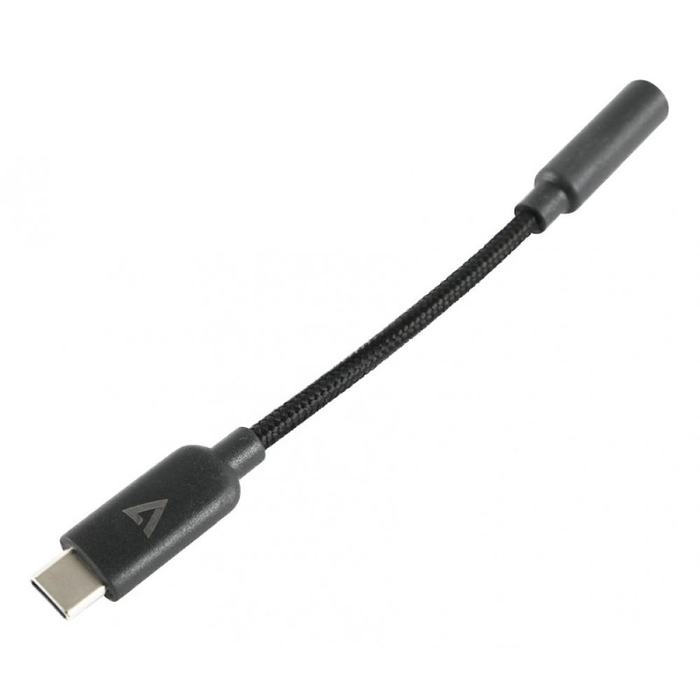 V7 - Adaptador de conector de audio USB-C a 3.5 mm
