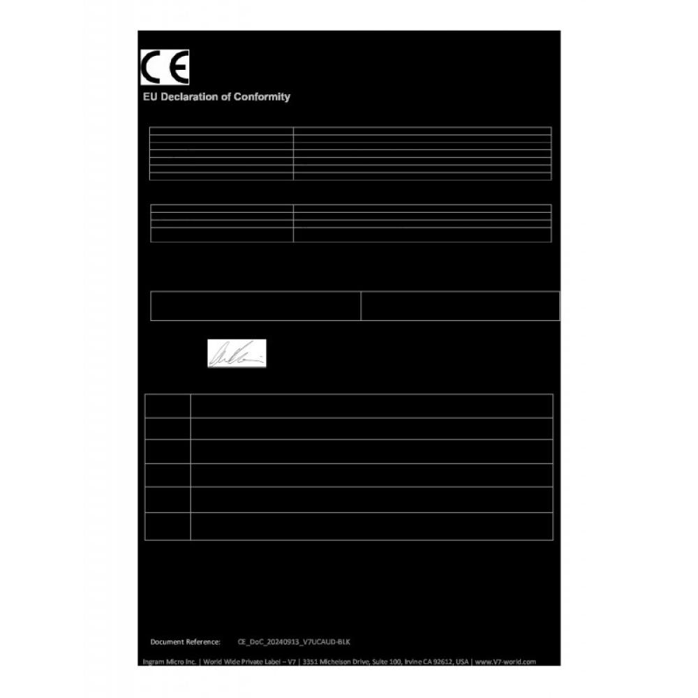 V7 - Adaptador de conector de audio USB-C a 3.5 mm