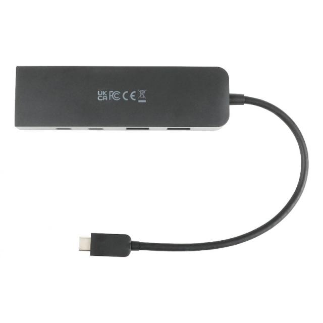 V7 - Adaptador Ethernet 2.5 G USB-C macho a USB A hembra x 2, USB-C hembra x1, RJ45 hembra x1 negro