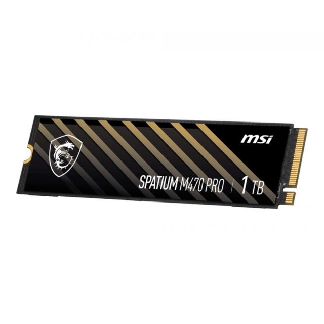 MSI - Spatium M470 PRO PCIe 4.0 NVMe M.2 1TB PCI Express 4.0 3D NAND