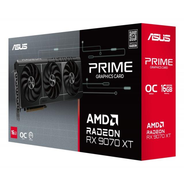 ASUS - Prime -RX9070XT-O16G AMD Radeon RX 9070 XT 16 GB GDDR6