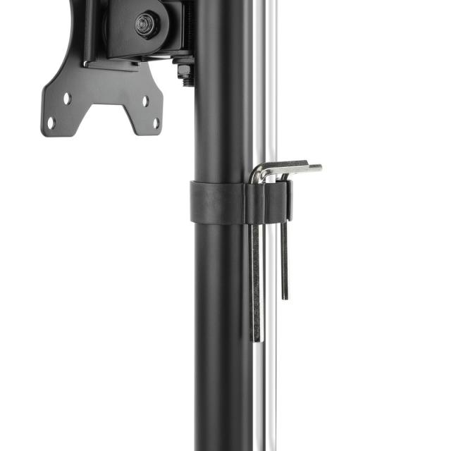 TooQ - DB1127TN-B soporte para monitor 68,6 cm (27") Independiente Negro