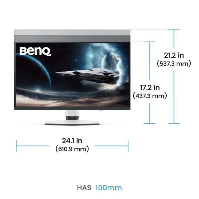 BenQ - EX271UZ pantalla para PC 67,3 cm (26.5") 3840 x 2160 Pixeles 4K Ultra HD OLED Negro, Blanco