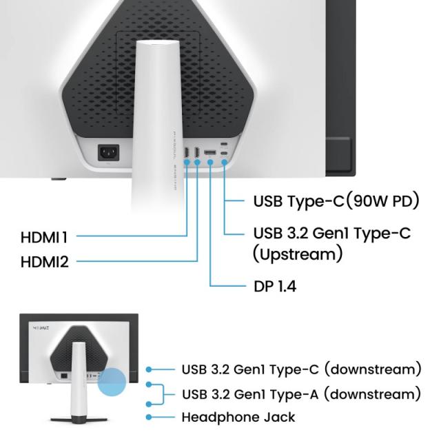 BenQ - EX271UZ pantalla para PC 67,3 cm (26.5") 3840 x 2160 Pixeles 4K Ultra HD OLED Negro, Blanco