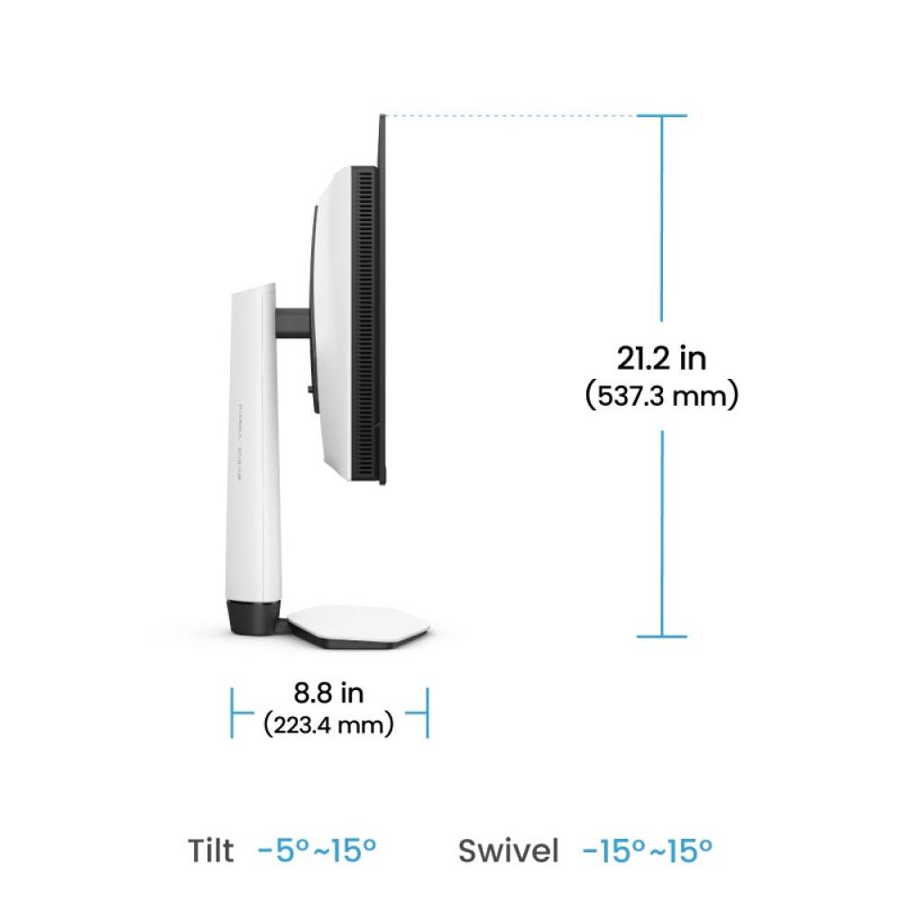 BenQ - EX271UZ pantalla para PC 67,3 cm (26.5") 3840 x 2160 Pixeles 4K Ultra HD OLED Negro, Blanco